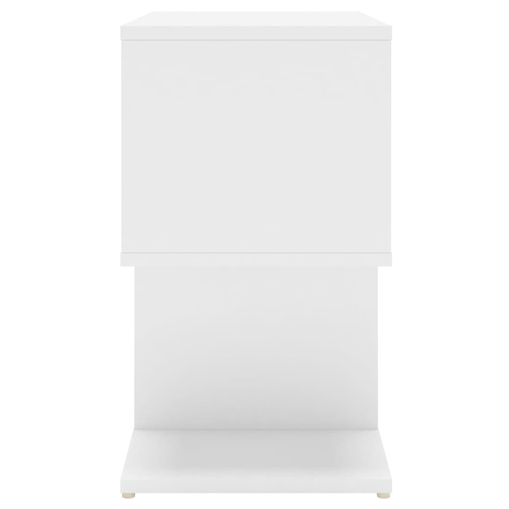 vidaXL Noptiere, 2 buc., alb, 50x30x51,5 cm, PAL