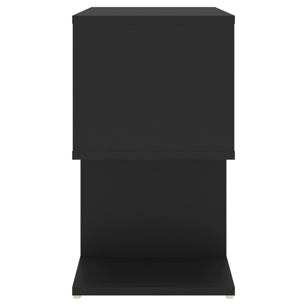 vidaXL Dulap lateral, negru, 50x30x51,5 cm, PAL vidaXL Dulap lateral, negru, 50x30x51,5 cm, PAL