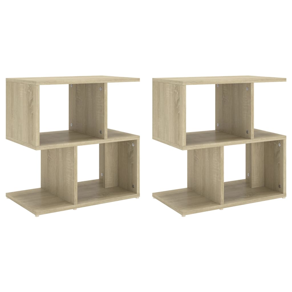 vidaXL Noptiere, 2 buc., stejar sonoma, 50x30x51,5 cm, PAL vidaXL Noptiere, 2 buc., stejar sonoma, 50x30x51,5 cm, PAL