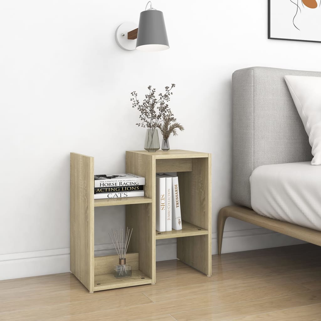 vidaXL Noptiere, 2 buc., stejar sonoma, 50x30x51,5 cm, PAL vidaXL Noptiere, 2 buc., stejar sonoma, 50x30x51,5 cm, PAL