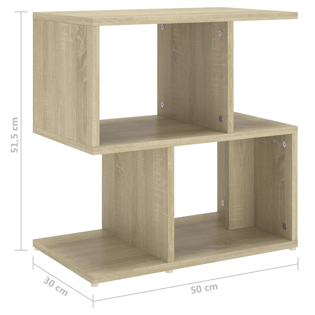 vidaXL Noptiere, 2 buc., stejar sonoma, 50x30x51,5 cm, PAL vidaXL Noptiere, 2 buc., stejar sonoma, 50x30x51,5 cm, PAL