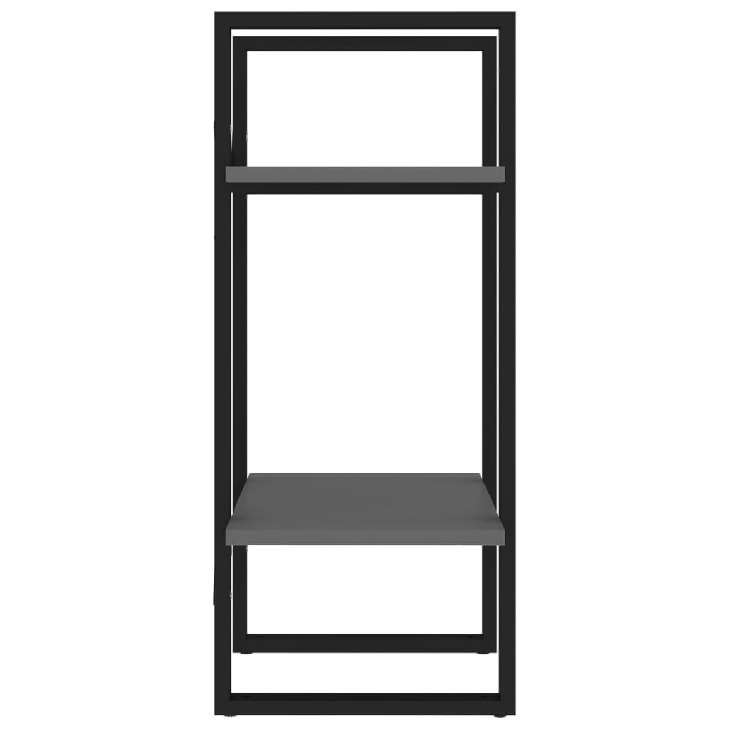 vidaXL Bibliotecă cu 2 rafturi, gri, 40x30x70 cm, PAL vidaXL Bibliotecă cu 2 rafturi, gri, 40x30x70 cm, PAL