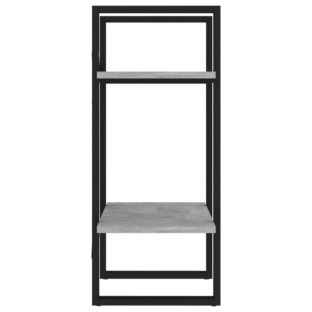 vidaXL Bibliotecă cu 2 rafturi, gri beton, 40x30x70 cm, PAL vidaXL Bibliotecă cu 2 rafturi, gri beton, 40x30x70 cm, PAL