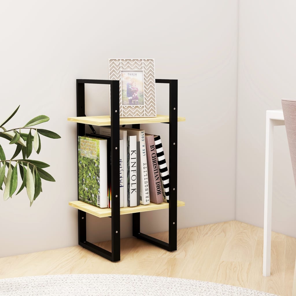 vidaXL Bibliotecă cu 2 rafturi, 40x30x70 cm, lemn masiv de pin vidaXL Bibliotecă cu 2 rafturi, 40x30x70 cm, lemn masiv de pin