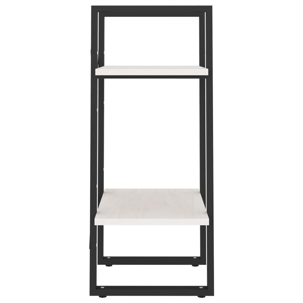 vidaXL Bibliotecă cu 2 rafturi, alb, 40x30x70 cm, lemn masiv de pin vidaXL Bibliotecă cu 2 rafturi, alb, 40x30x70 cm, lemn masiv de pin