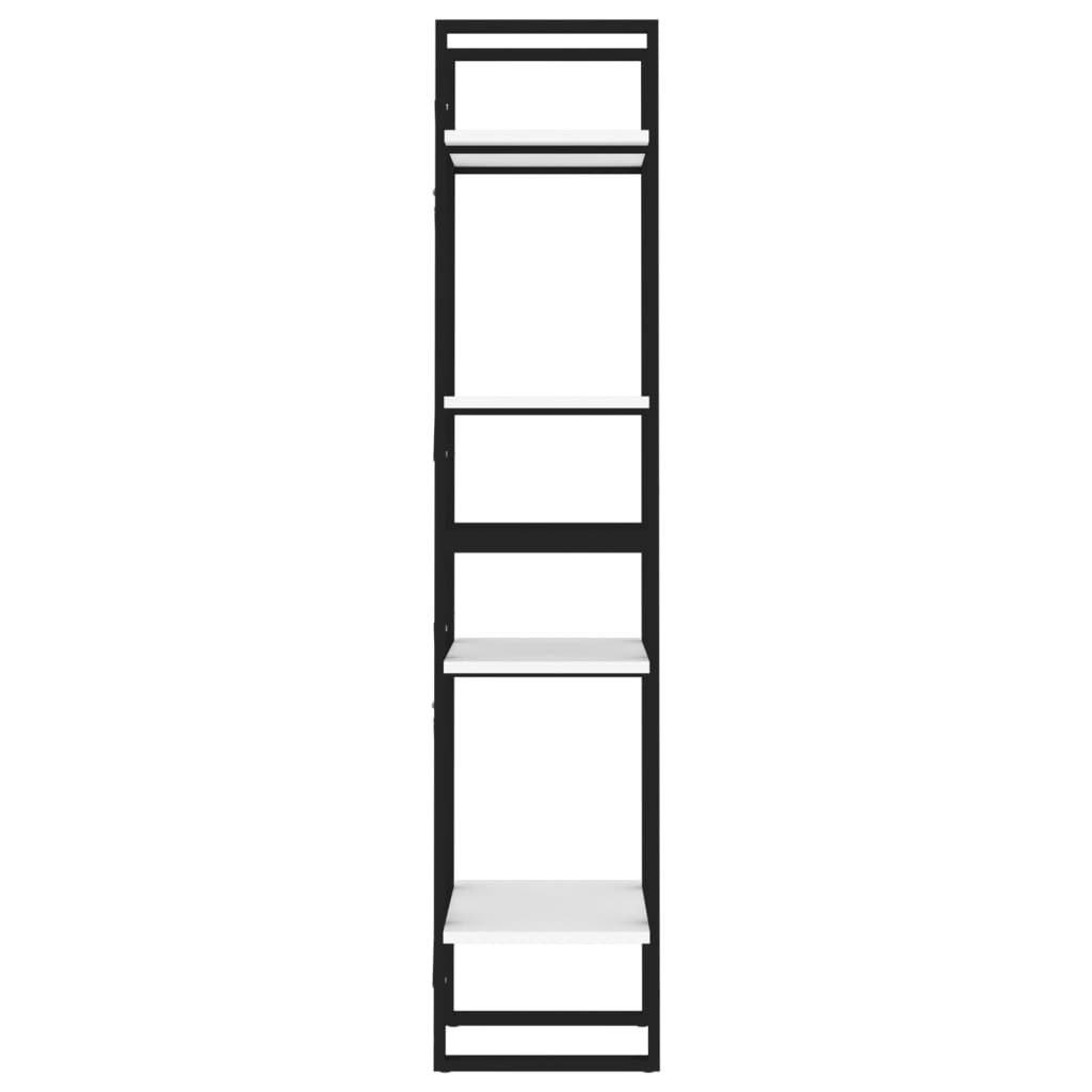 vidaXL Bibliotecă cu 4 rafturi, alb, 40x30x140 cm, PAL vidaXL Bibliotecă cu 4 rafturi, alb, 40x30x140 cm, PAL
