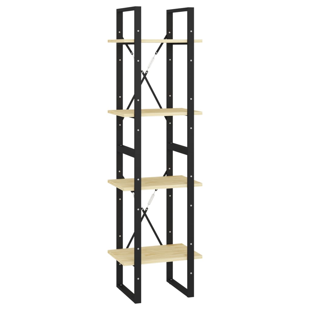 vidaXL Bibliotecă cu 4 rafturi, 40x30x140 cm, lemn masiv de pin vidaXL Bibliotecă cu 4 rafturi, 40x30x140 cm, lemn masiv de pin