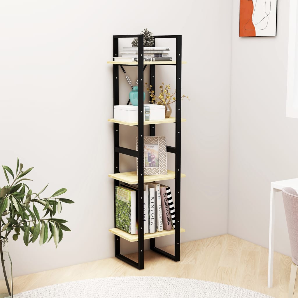 vidaXL Bibliotecă cu 4 rafturi, 40x30x140 cm, lemn masiv de pin vidaXL Bibliotecă cu 4 rafturi, 40x30x140 cm, lemn masiv de pin