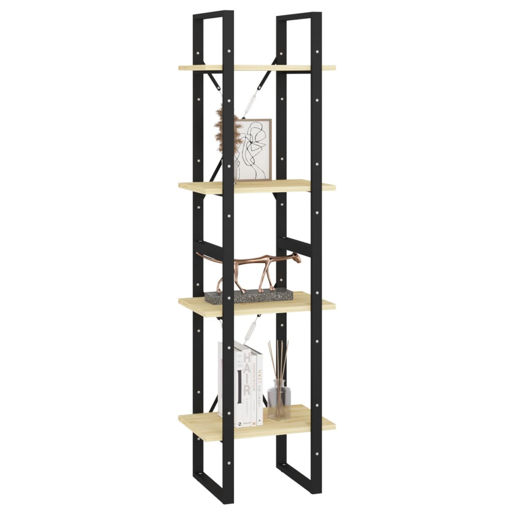 vidaXL Bibliotecă cu 4 rafturi, 40x30x140 cm, lemn masiv de pin vidaXL Bibliotecă cu 4 rafturi, 40x30x140 cm, lemn masiv de pin