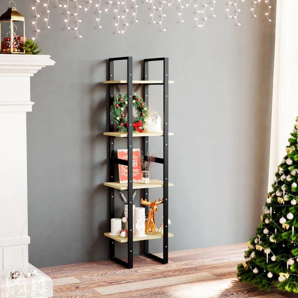 vidaXL Bibliotecă cu 4 rafturi, 40x30x140 cm, lemn masiv de pin vidaXL Bibliotecă cu 4 rafturi, 40x30x140 cm, lemn masiv de pin