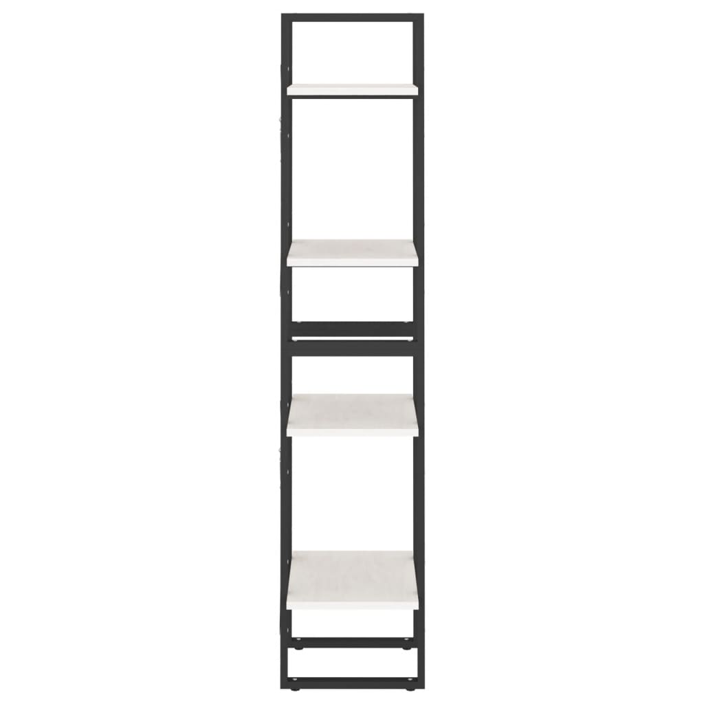 vidaXL Bibliotecă cu 4 rafturi, alb, 40x30x140 cm, lemn masiv de pin vidaXL Bibliotecă cu 4 rafturi, alb, 40x30x140 cm, lemn masiv de pin