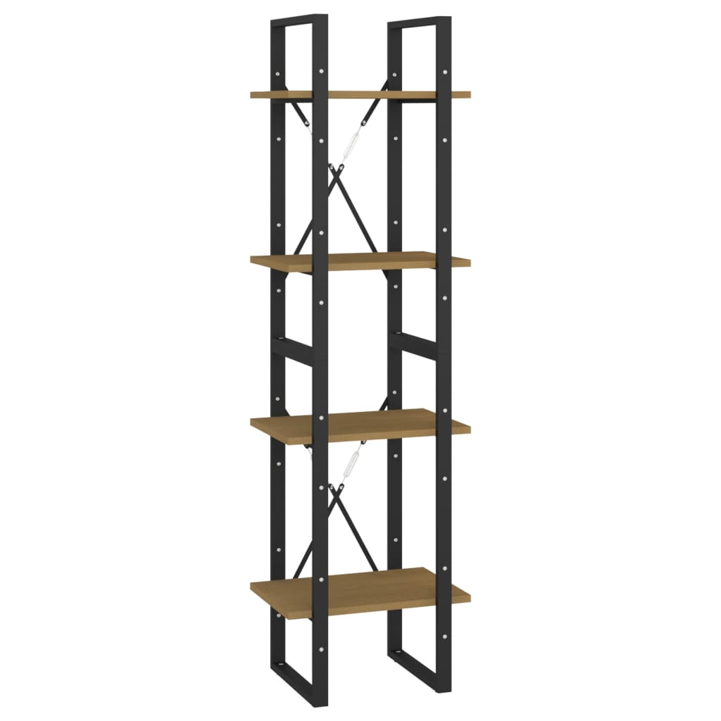 vidaXL Bibliotecă cu 4 rafturi, 40x30x140 cm, lemn masiv de pin vidaXL Bibliotecă cu 4 rafturi, 40x30x140 cm, lemn masiv de pin
