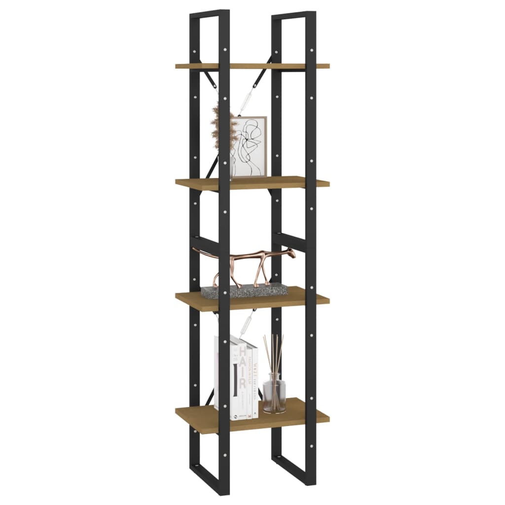 vidaXL Bibliotecă cu 4 rafturi, 40x30x140 cm, lemn masiv de pin vidaXL Bibliotecă cu 4 rafturi, 40x30x140 cm, lemn masiv de pin