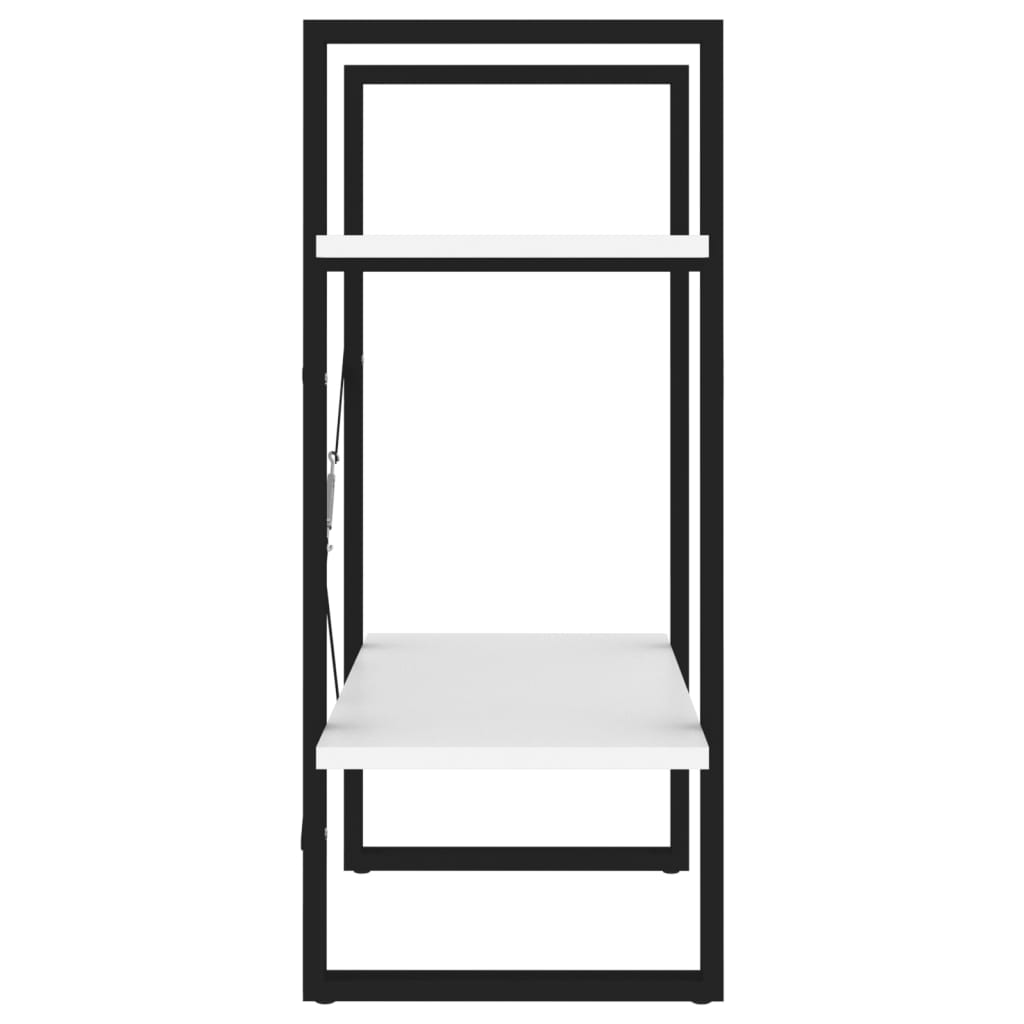 vidaXL Bibliotecă cu 2 rafturi, alb, 60x30x70 cm, PAL vidaXL Bibliotecă cu 2 rafturi, alb, 60x30x70 cm, PAL