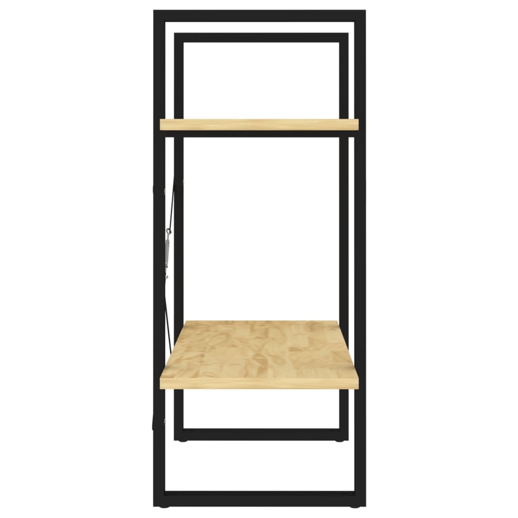 vidaXL Bibliotecă cu 2 rafturi, 60x30x70 cm, lemn masiv de pin vidaXL Bibliotecă cu 2 rafturi, 60x30x70 cm, lemn masiv de pin