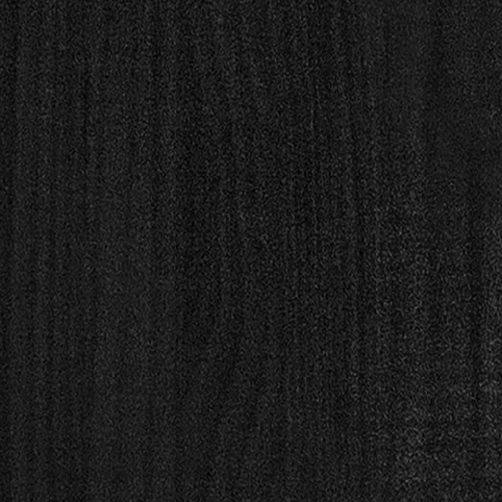 vidaXL Bibliotecă cu 2 rafturi, negru, 60x30x70 cm, lemn masiv de pin vidaXL Bibliotecă cu 2 rafturi, negru, 60x30x70 cm, lemn masiv de pin