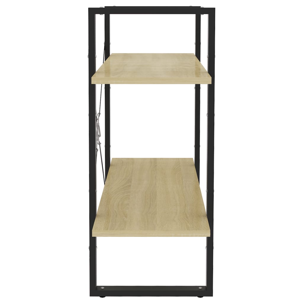 vidaXL Bibliotecă cu 2 rafturi, stejar sonoma, 80x30x70 cm, PAL vidaXL Bibliotecă cu 2 rafturi, stejar sonoma, 80x30x70 cm, PAL