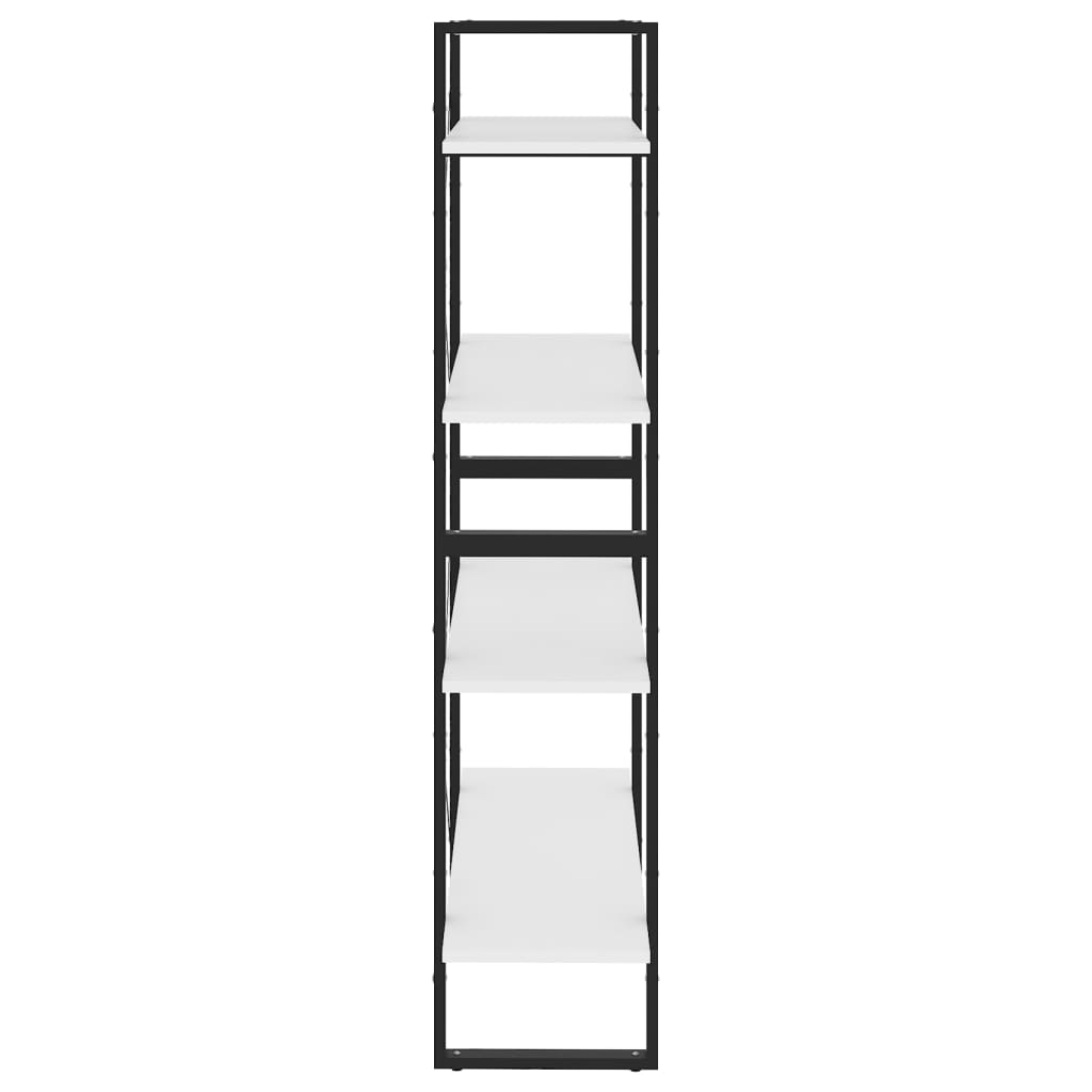vidaXL Bibliotecă cu 4 rafturi, alb, 80x30x140 cm, PAL vidaXL Bibliotecă cu 4 rafturi, alb, 80x30x140 cm, PAL