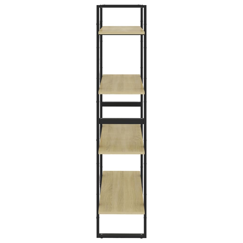 vidaXL Bibliotecă 4 rafturi stejar sonoma 80x30x140 cm lemn prelucrat vidaXL Bibliotecă 4 rafturi stejar sonoma 80x30x140 cm lemn prelucrat