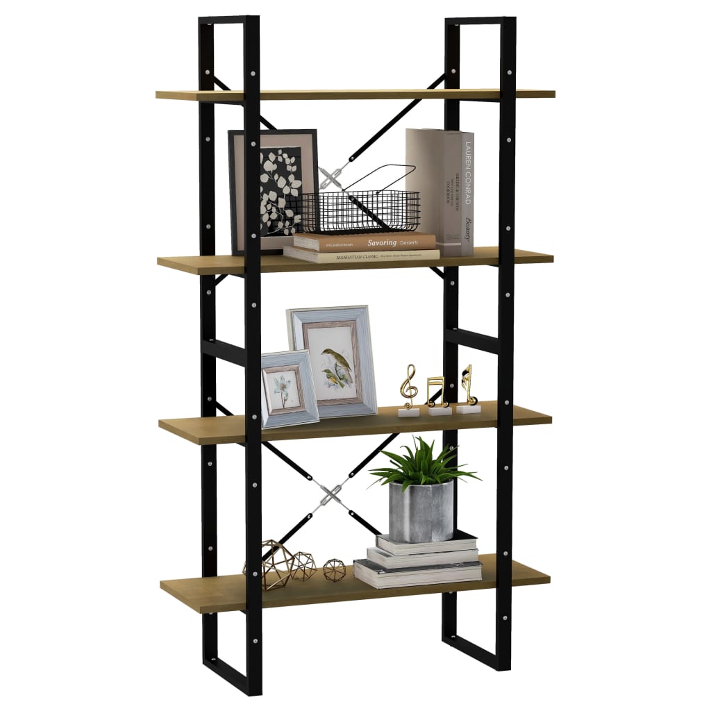 vidaXL Bibliotecă cu 4 rafturi, 80x30x140 cm, lemn masiv de pin vidaXL Bibliotecă cu 4 rafturi, 80x30x140 cm, lemn masiv de pin