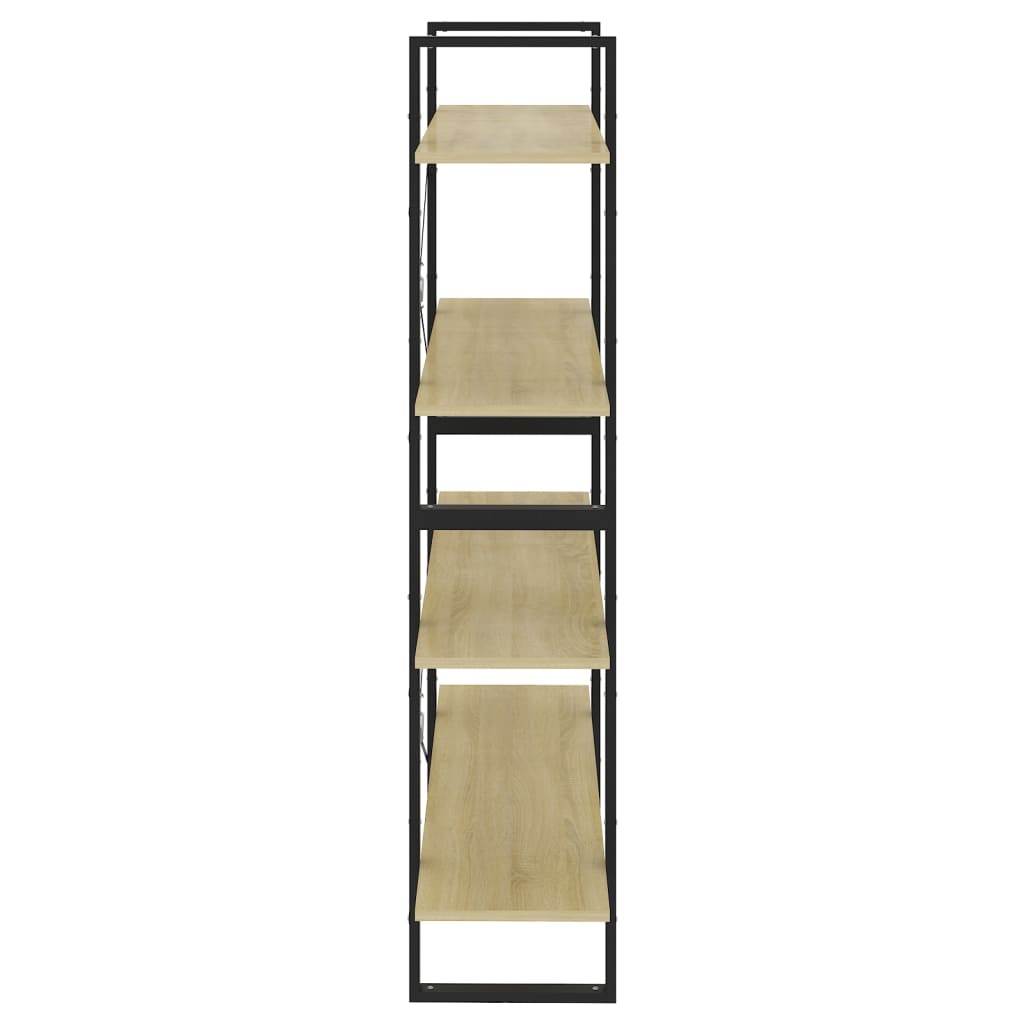 vidaXL Dulap cu 4 rafturi, stejar sonoma, 100x30x140 cm PAL vidaXL Dulap cu 4 rafturi, stejar sonoma, 100x30x140 cm PAL