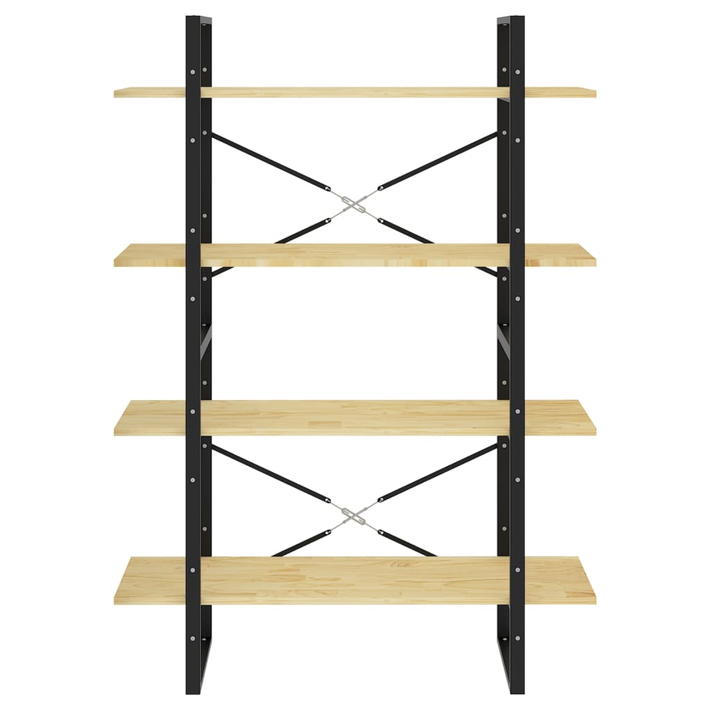 vidaXL Bibliotecă cu 4 rafturi, 100x30x140 cm, lemn masiv de pin vidaXL Bibliotecă cu 4 rafturi, 100x30x140 cm, lemn masiv de pin