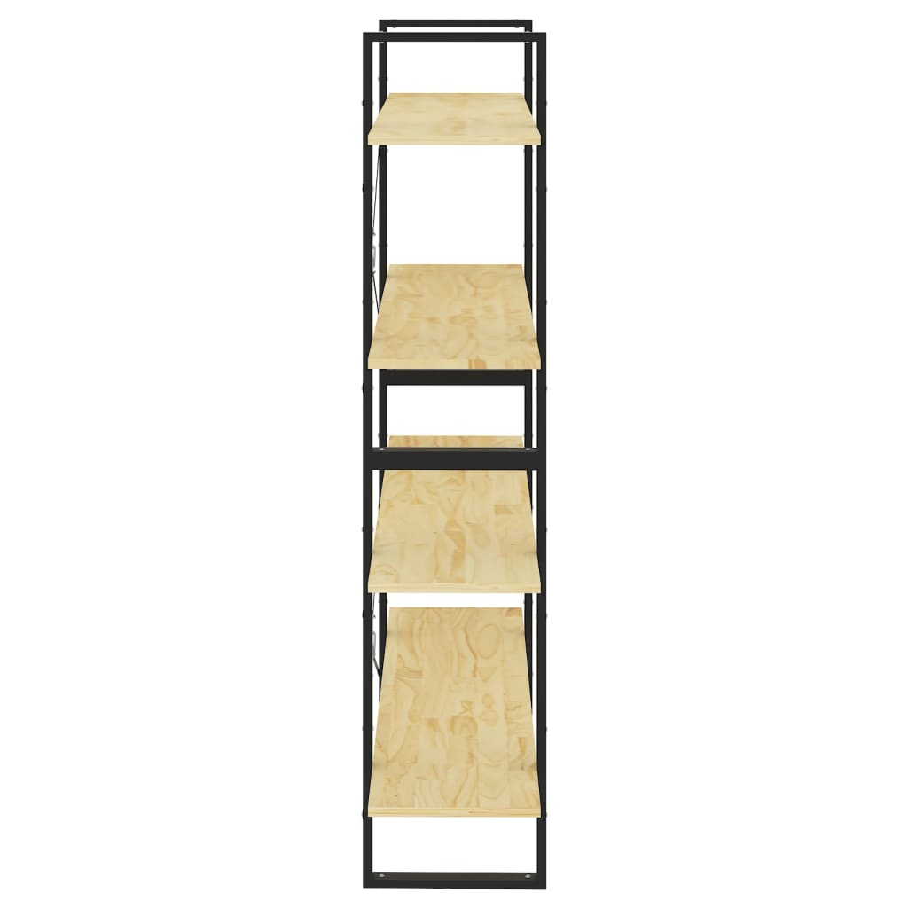 vidaXL Bibliotecă cu 4 rafturi, 100x30x140 cm, lemn masiv de pin vidaXL Bibliotecă cu 4 rafturi, 100x30x140 cm, lemn masiv de pin