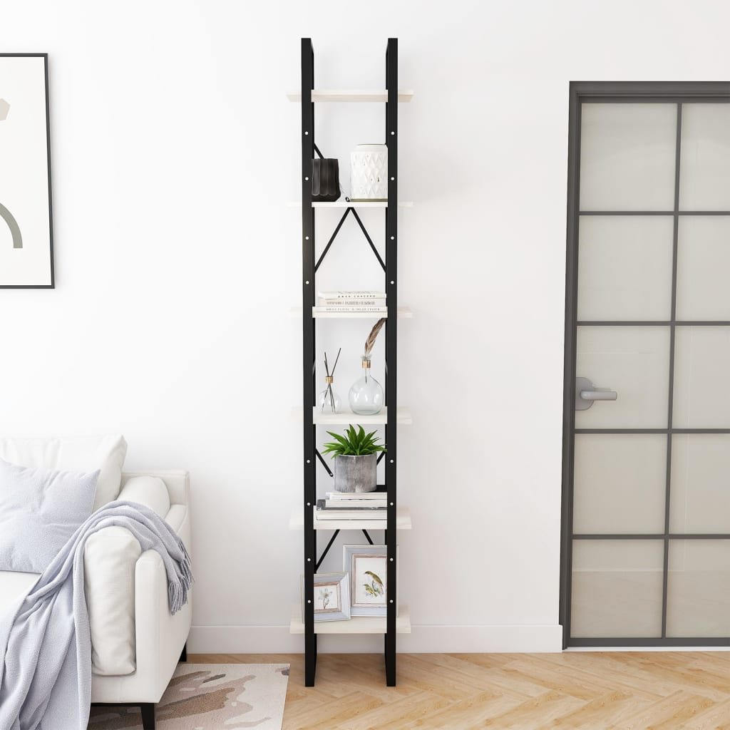 vidaXL Dulap înalt, alb, 40x30x210 cm, lemn masiv de pin vidaXL Dulap înalt, alb, 40x30x210 cm, lemn masiv de pin