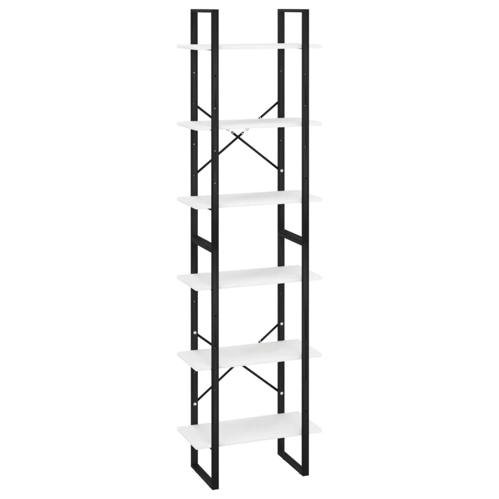 vidaXL Raft de depozitare, alb, 60x30x210 cm, lemn compozit vidaXL Raft de depozitare, alb, 60x30x210 cm, lemn compozit