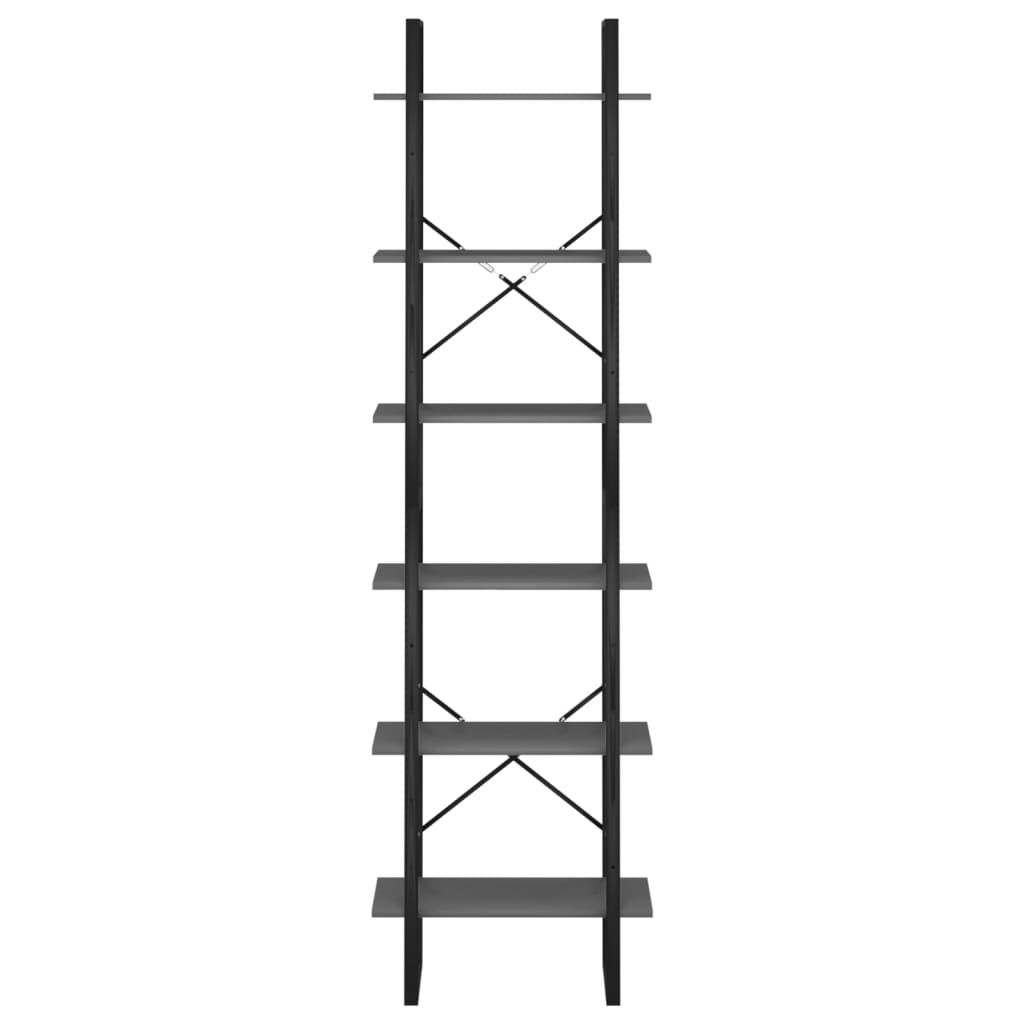 vidaXL Raft de depozitare, gri, 60x30x210 cm, lemn compozit vidaXL Raft de depozitare, gri, 60x30x210 cm, lemn compozit