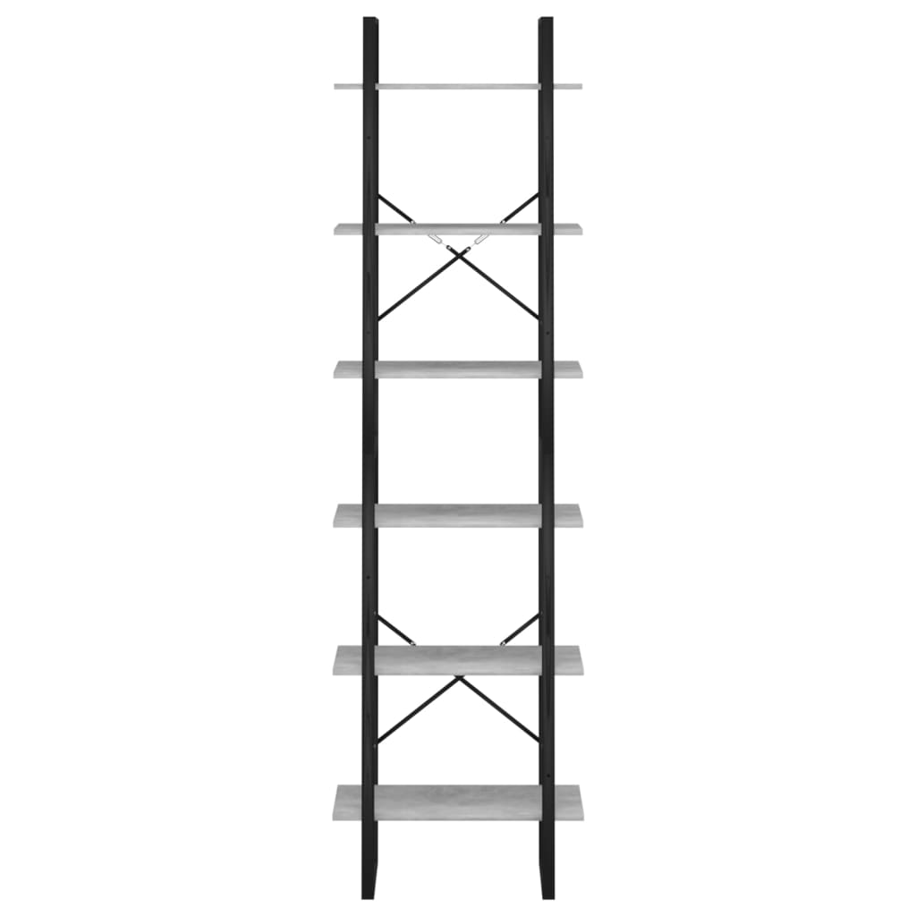 vidaXL Raft de depozitare, gri beton, 60x30x210 cm, lemn compozit vidaXL Raft de depozitare, gri beton, 60x30x210 cm, lemn compozit