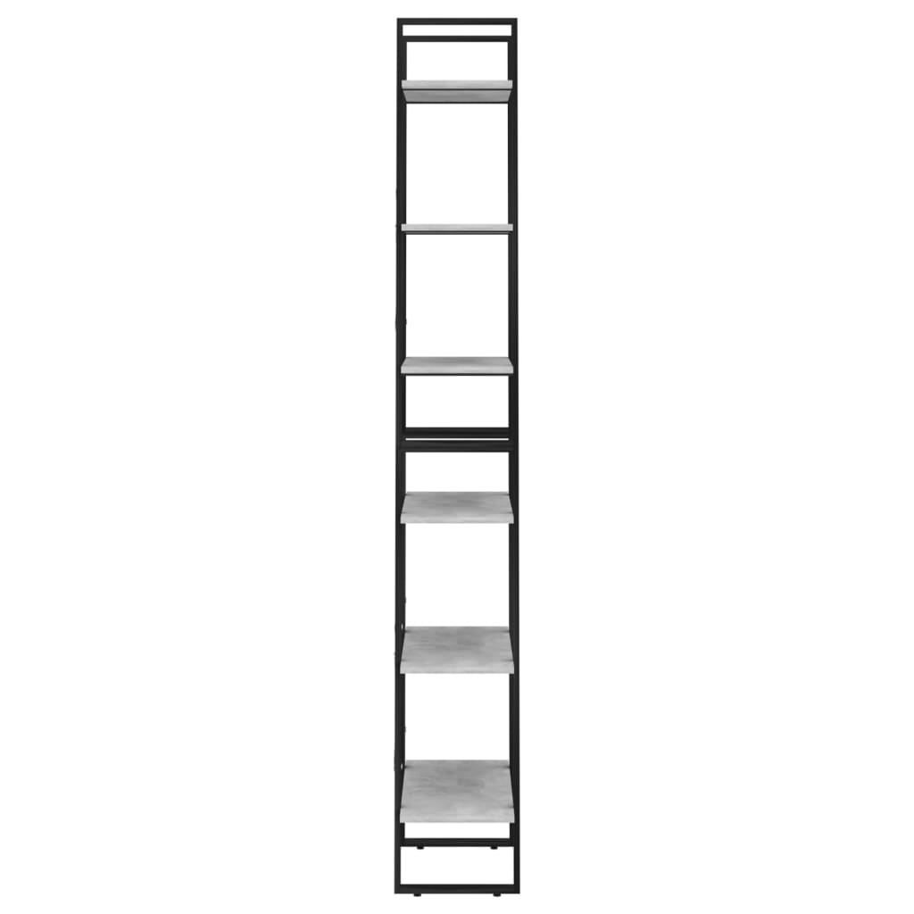 vidaXL Raft de depozitare, gri beton, 60x30x210 cm, lemn compozit vidaXL Raft de depozitare, gri beton, 60x30x210 cm, lemn compozit