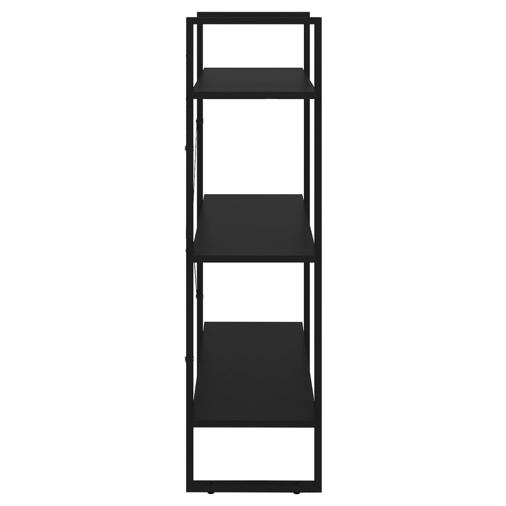 vidaXL Bibliotecă, negru, 80x30x105 cm, PAL vidaXL Bibliotecă, negru, 80x30x105 cm, PAL