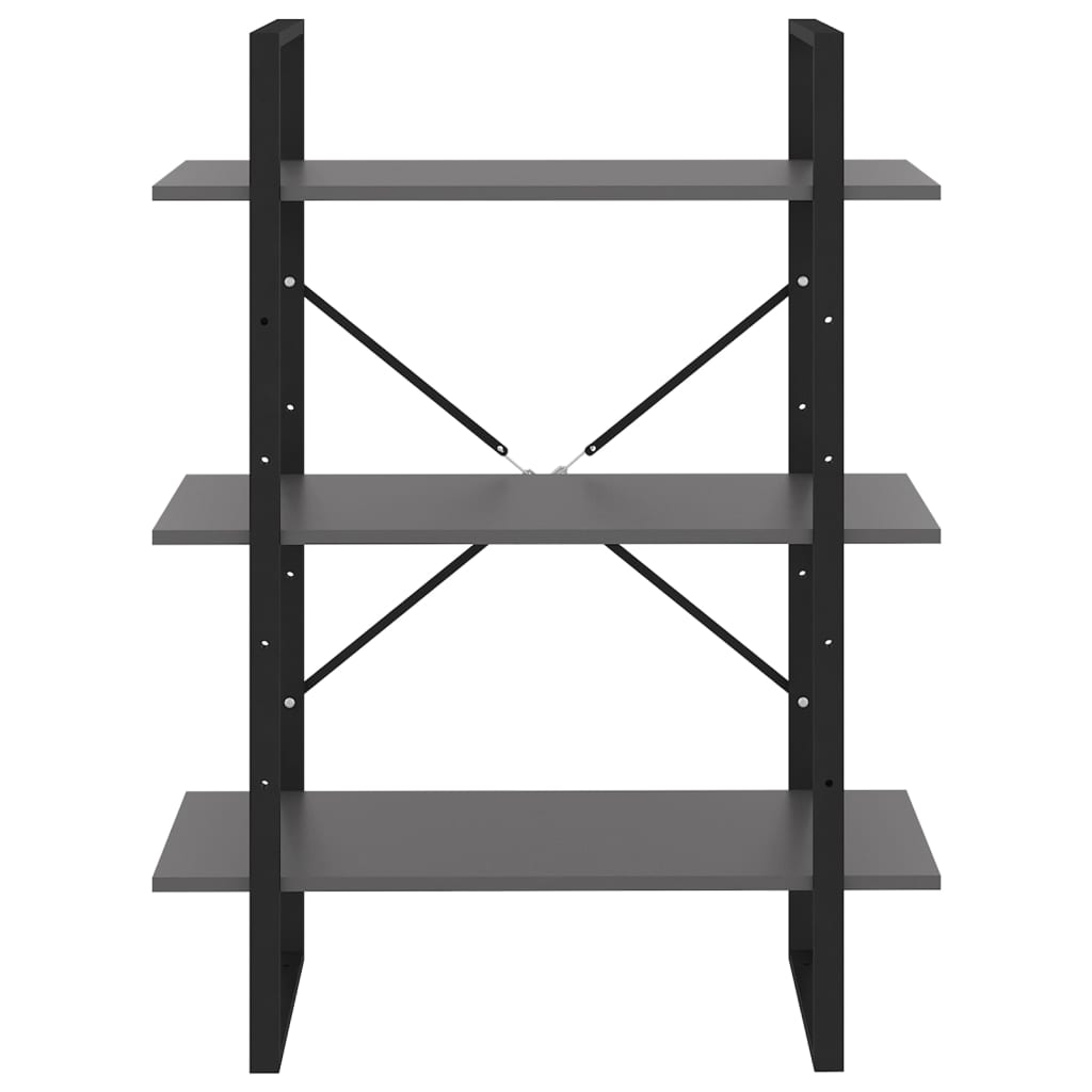 vidaXL Bibliotecă, gri, 80x30x105 cm, PAL vidaXL Bibliotecă, gri, 80x30x105 cm, PAL
