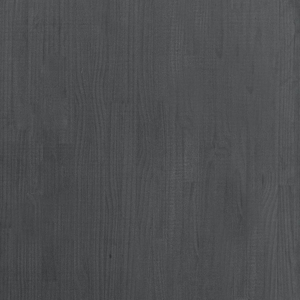 vidaXL Bibliotecă cu 3 rafturi, gri, 80x30x105 cm, lemn masiv de pin vidaXL Bibliotecă cu 3 rafturi, gri, 80x30x105 cm, lemn masiv de pin
