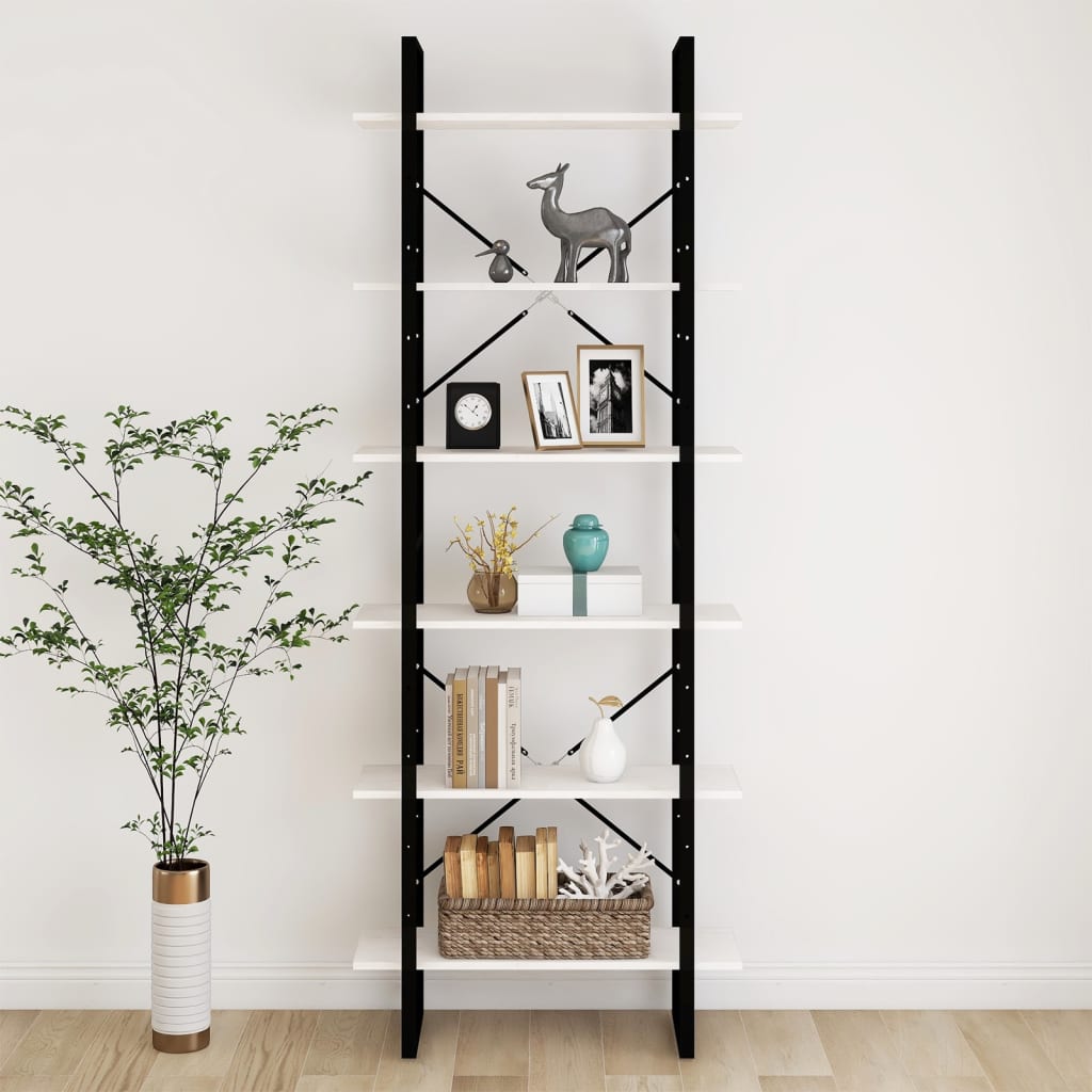 vidaXL Dulap înalt, alb, 80x30x210 cm, lemn masiv de pin vidaXL Dulap înalt, alb, 80x30x210 cm, lemn masiv de pin