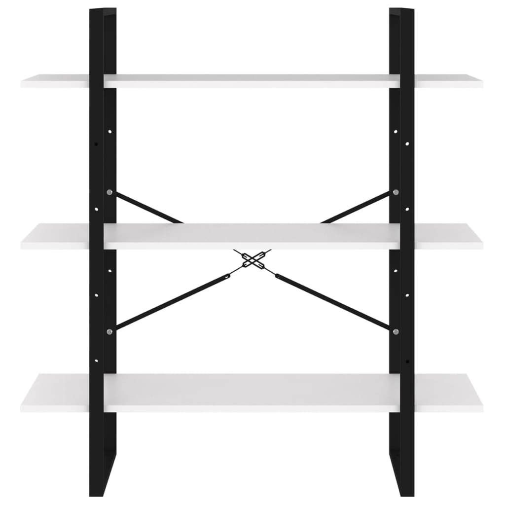 vidaXL Bibliotecă, alb, 100x30x105 cm, PAL vidaXL Bibliotecă, alb, 100x30x105 cm, PAL