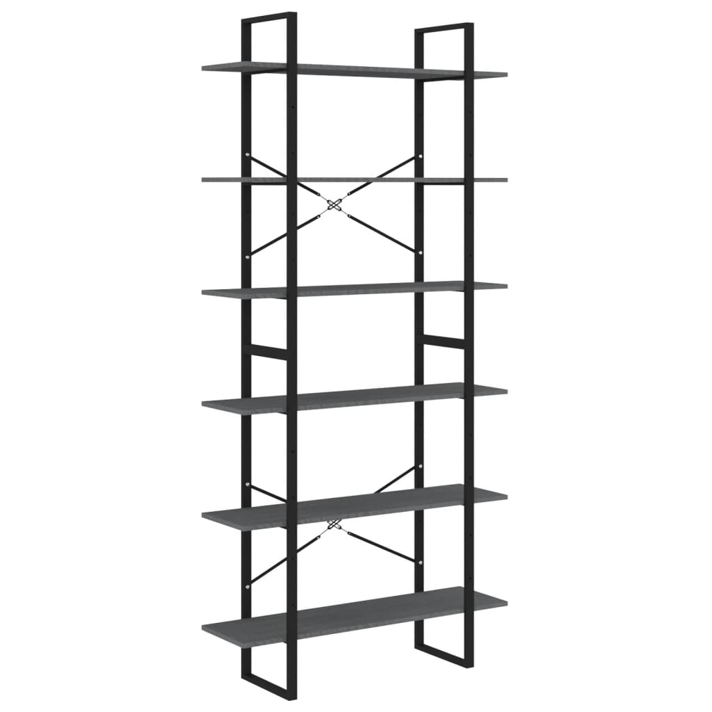 vidaXL Dulap înalt, gri, 100x30x210 cm, lemn masiv de pin vidaXL Dulap înalt, gri, 100x30x210 cm, lemn masiv de pin