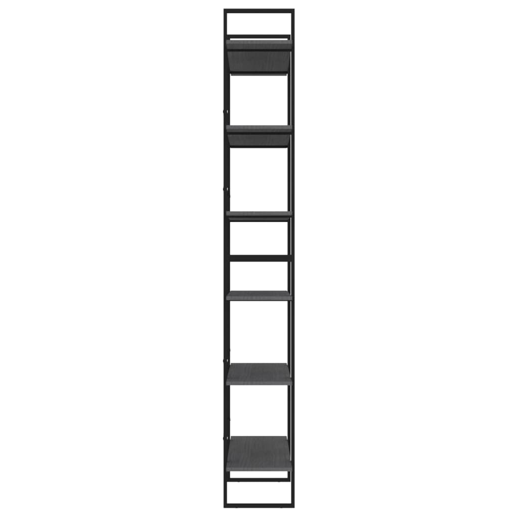 vidaXL Dulap înalt, gri, 100x30x210 cm, lemn masiv de pin vidaXL Dulap înalt, gri, 100x30x210 cm, lemn masiv de pin