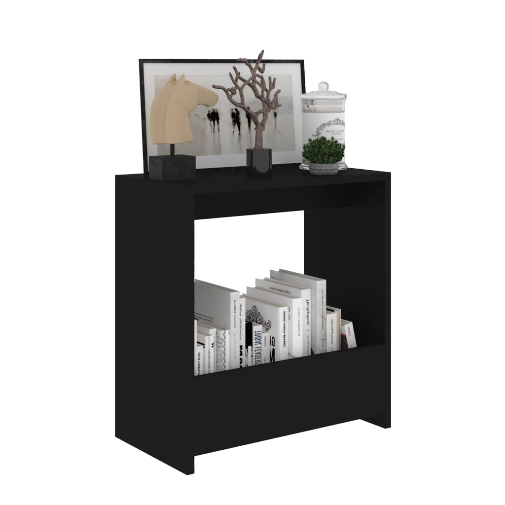 vidaXL Masă laterală, negru, 50x26x50 cm, PAL vidaXL Masă laterală, negru, 50x26x50 cm, PAL