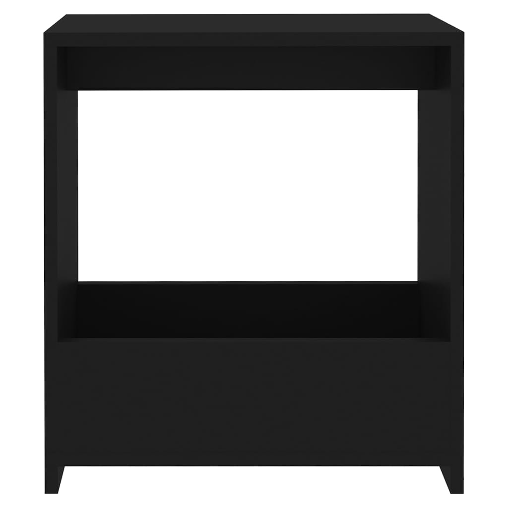 vidaXL Masă laterală, negru, 50x26x50 cm, PAL vidaXL Masă laterală, negru, 50x26x50 cm, PAL
