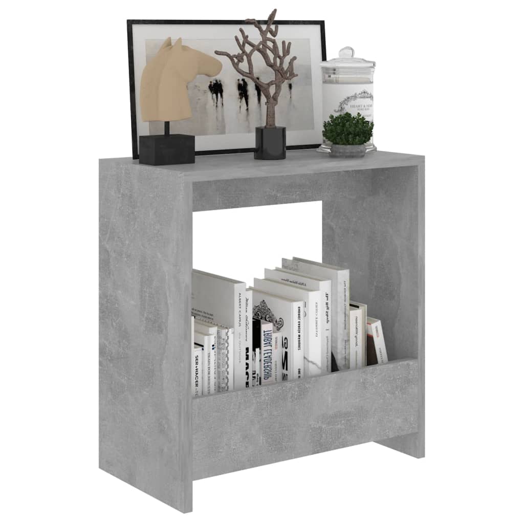 vidaXL Masă laterală, gri beton, 50x26x50 cm, PAL vidaXL Masă laterală, gri beton, 50x26x50 cm, PAL