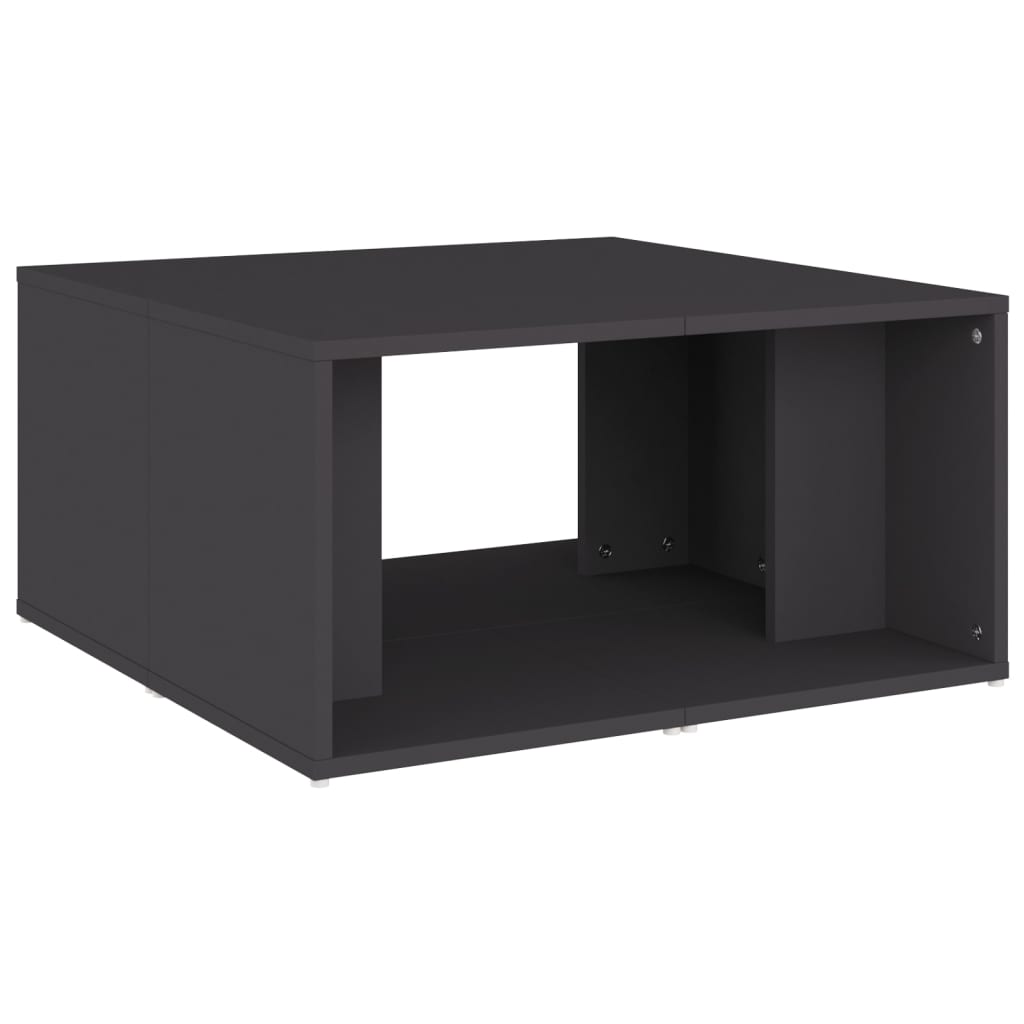 vidaXL Măsuțe de cafea, 4 buc., gri, 33x33x33 cm, lemn prelucrat vidaXL Măsuțe de cafea, 4 buc., gri, 33x33x33 cm, lemn prelucrat