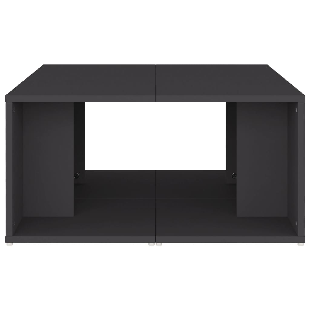 vidaXL Măsuțe de cafea, 4 buc., gri, 33x33x33 cm, lemn prelucrat vidaXL Măsuțe de cafea, 4 buc., gri, 33x33x33 cm, lemn prelucrat