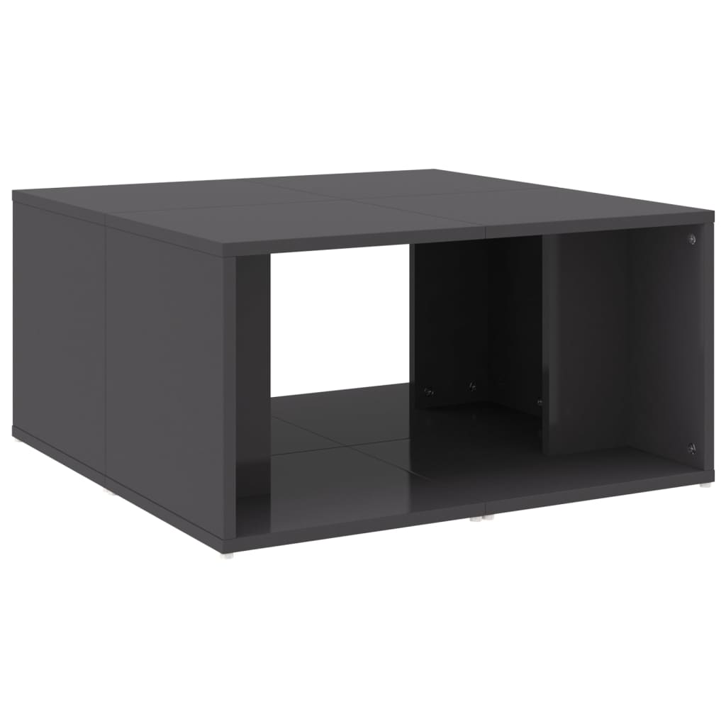 vidaXL Măsuțe de cafea, 4 buc., gri extralucios, 33x33x33 cm vidaXL Măsuțe de cafea, 4 buc., gri extralucios, 33x33x33 cm