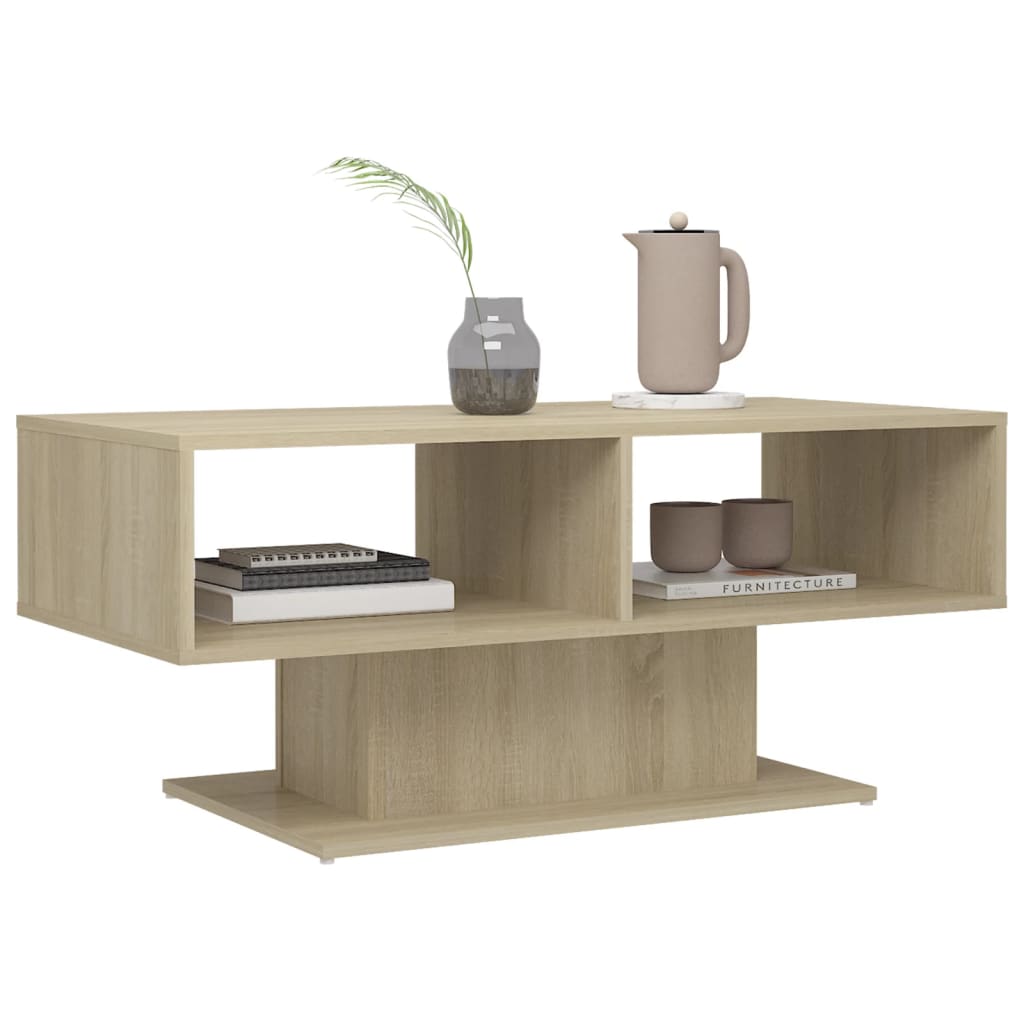 vidaXL Măsuță de cafea, stejar Sonoma, 103,5x50x44,5cm, lemn prelucrat vidaXL Măsuță de cafea, stejar Sonoma, 103,5x50x44,5cm, lemn prelucrat