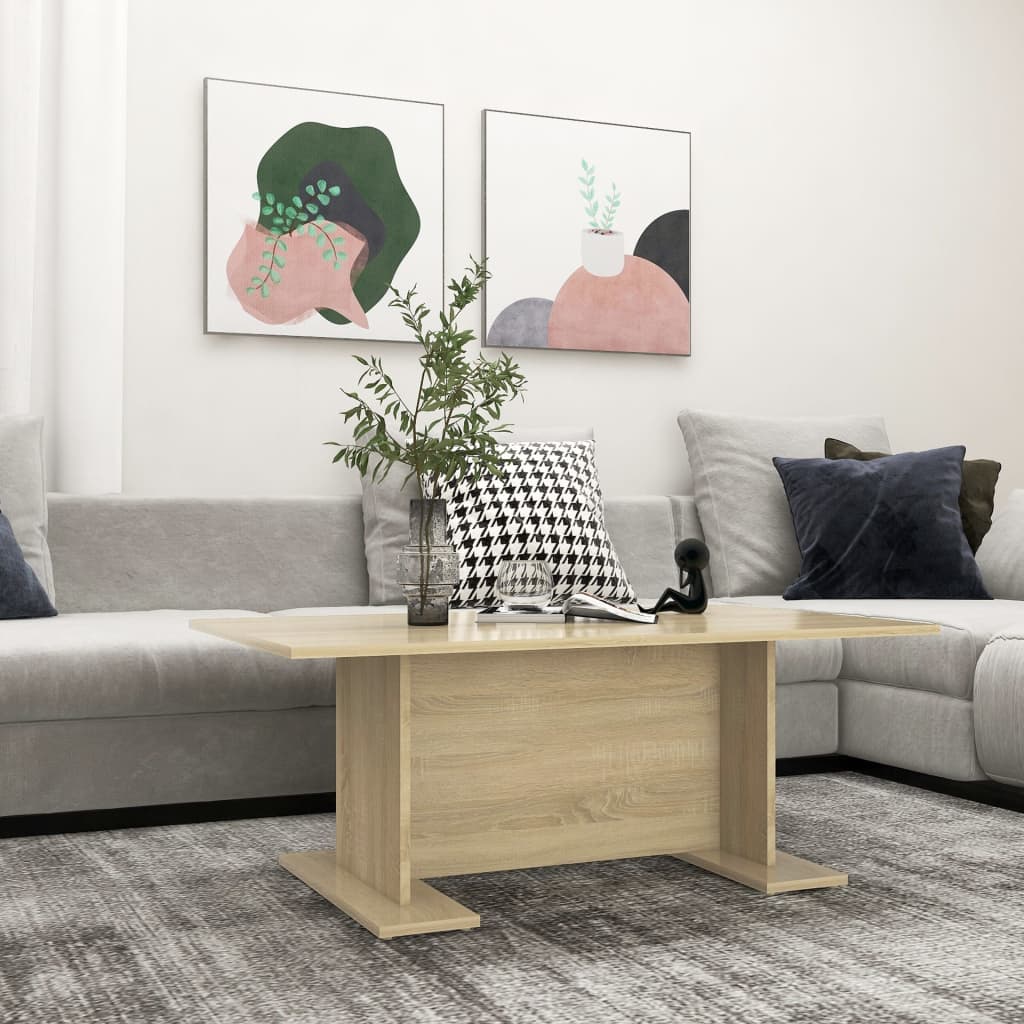 vidaXL Măsuță de cafea, stejar Sonoma, 103,5x60x40 cm, lemn prelucrat vidaXL Măsuță de cafea, stejar Sonoma, 103,5x60x40 cm, lemn prelucrat