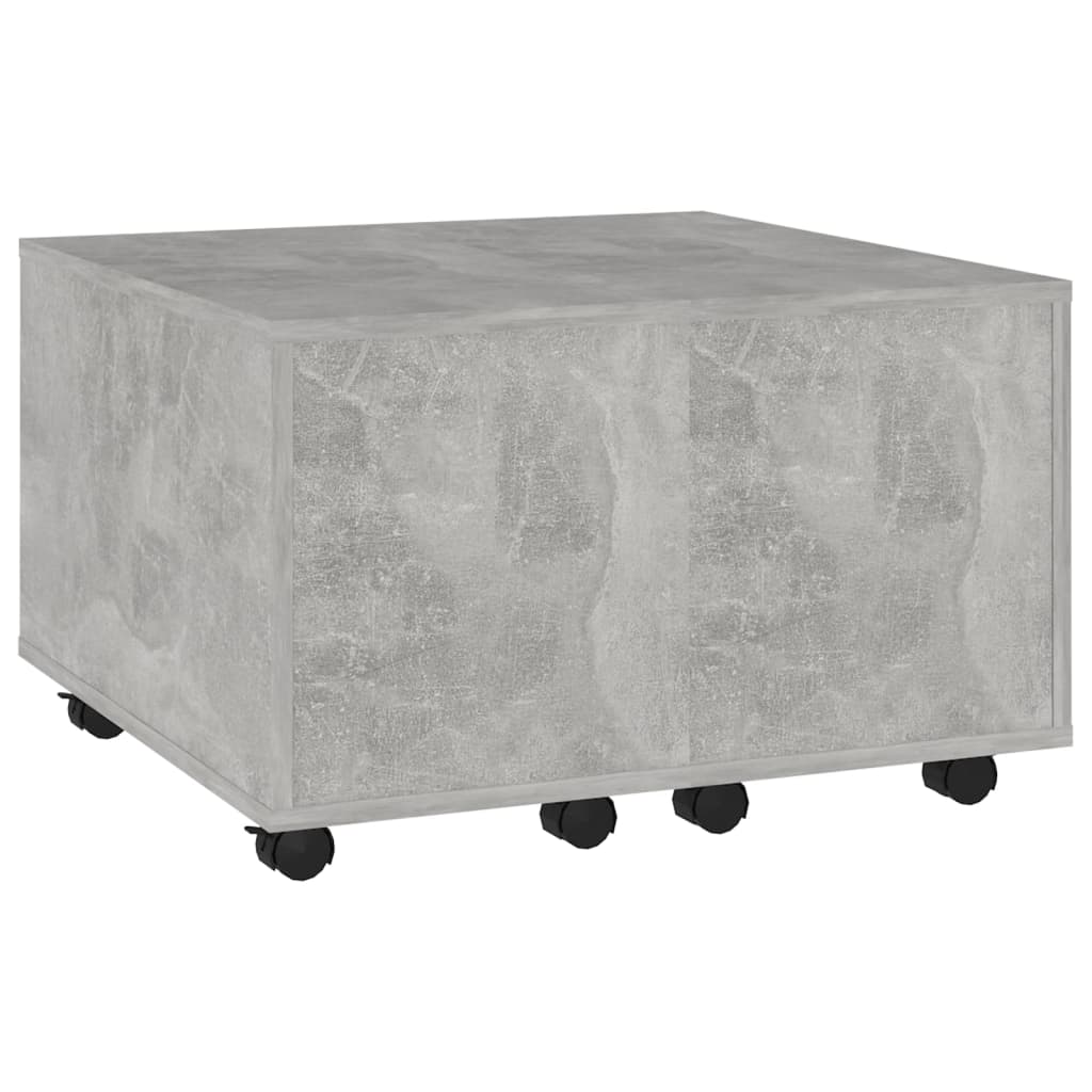 vidaXL Măsuță de cafea, gri beton, 60x60x38 cm, lemn prelucrat vidaXL Măsuță de cafea, gri beton, 60x60x38 cm, lemn prelucrat