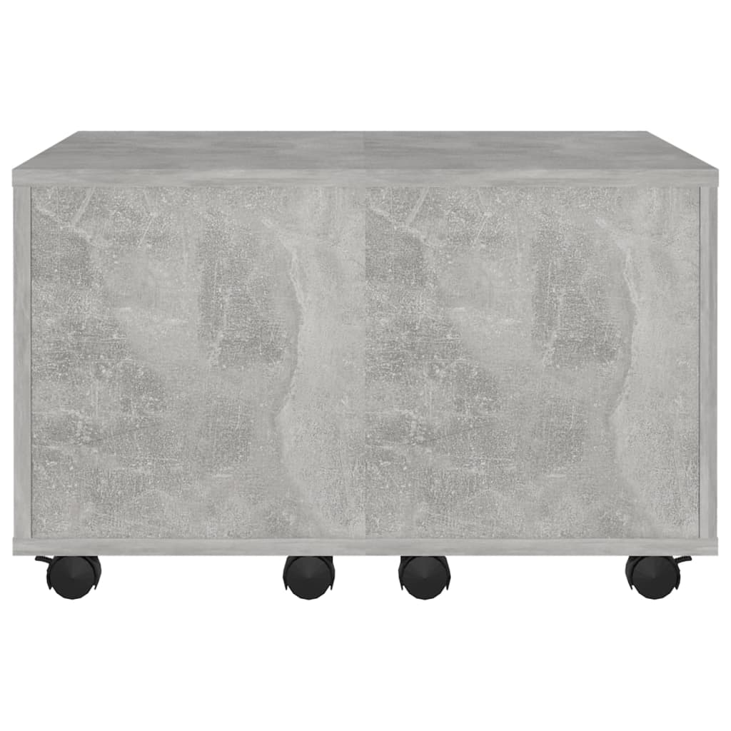 vidaXL Măsuță de cafea, gri beton, 60x60x38 cm, lemn prelucrat vidaXL Măsuță de cafea, gri beton, 60x60x38 cm, lemn prelucrat