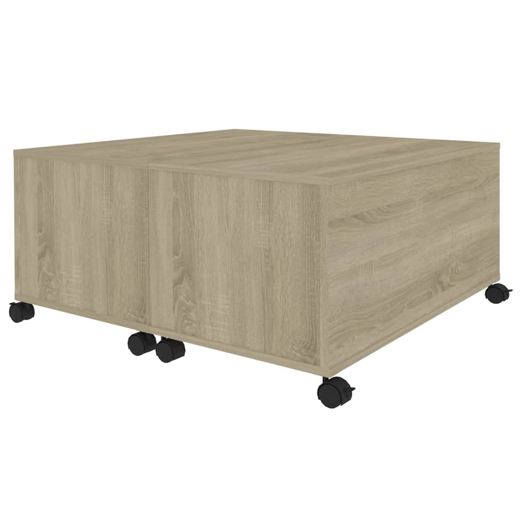 vidaXL Măsuță de cafea, stejar Sonoma, 75x75x38 cm, lemn prelucrat vidaXL Măsuță de cafea, stejar Sonoma, 75x75x38 cm, lemn prelucrat